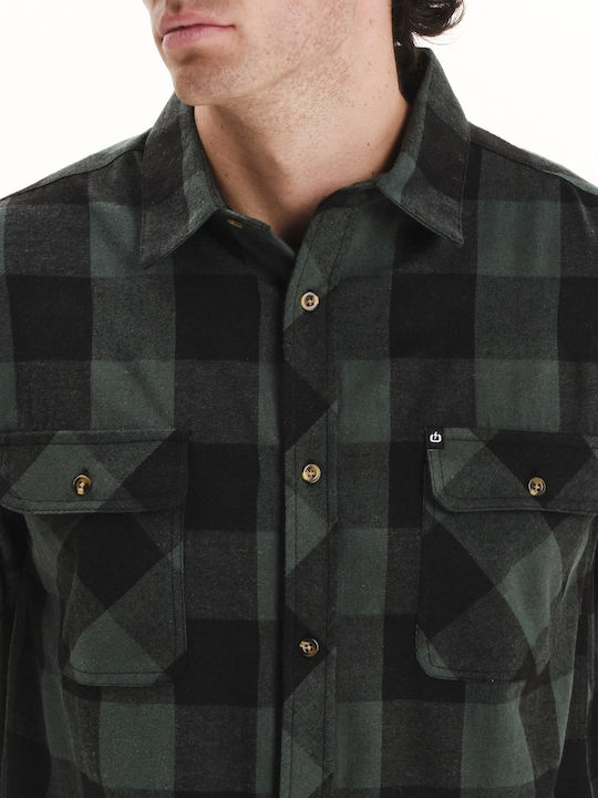 Langärmlig Flanell Hemd Geprüft Plaid