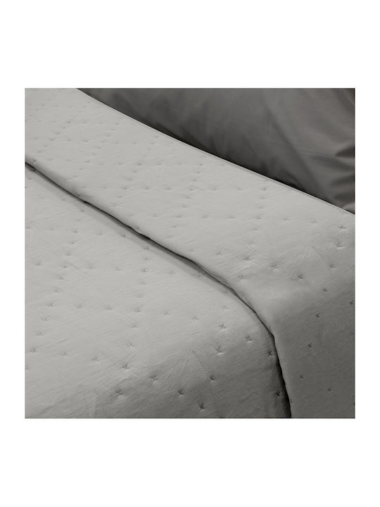 Lino Home Lipe Cuvertură Single Microfibra Gri 160x220cm