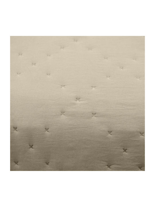 Lino Home Lipe Coverlet Single Microfiber Beige 160x220cm