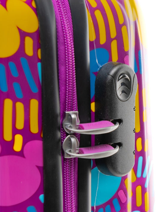 American Tourister Minnie Παιδική Βαλίτσα Ταξιδίου Καμπίνας Σκληρή Ροζ με 4 Ρόδες Ύψους 55εκ.