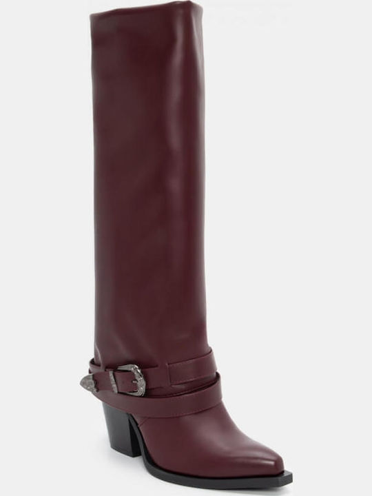 Damenstiefel Burgundisch