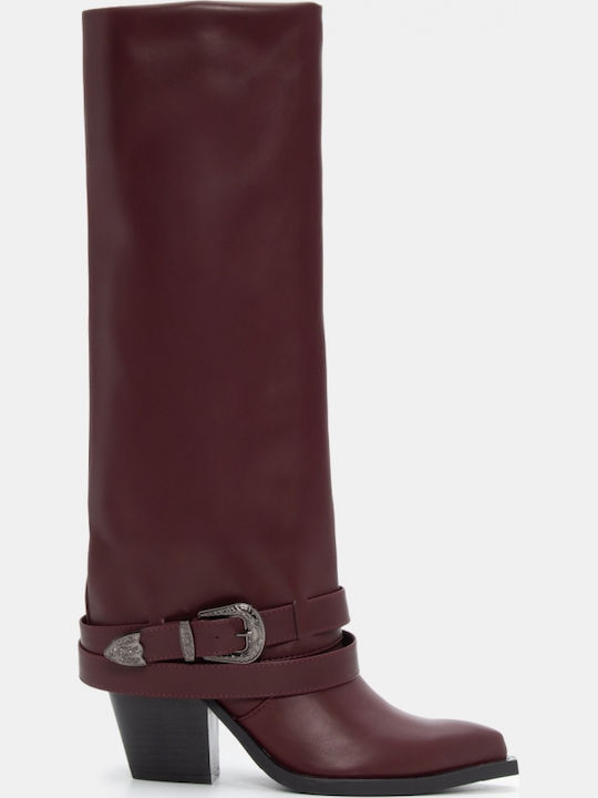 Damenstiefel Burgundisch