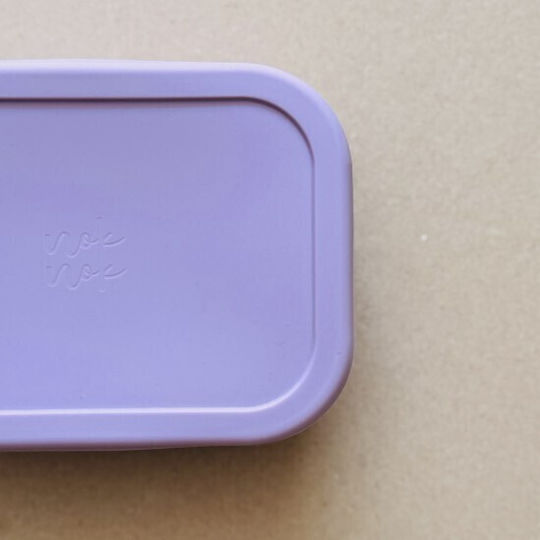 Nok Nok Bento Παιδικό Δοχείο Φαγητού από Σιλικόνη 0.8lt Λιλά