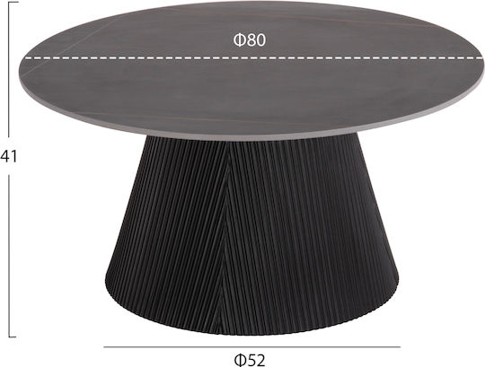 Masa De Cafea Centrală Duncan Neagră
