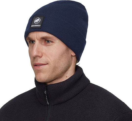 Beanie Unisex Beanie Gestrickt in Marineblau Farbe