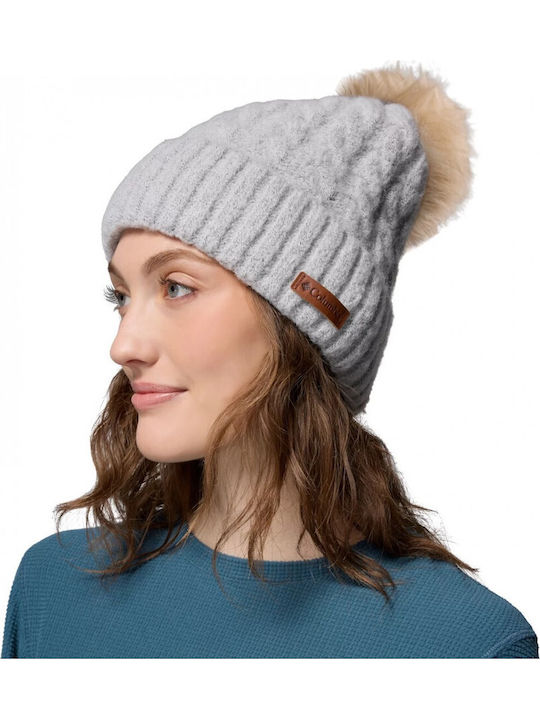 Winter Blur Ii Beanie Γυναικείος Σκούφος Πλεκτός σε Λευκό χρώμα
