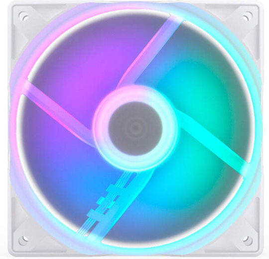 Endorfy Stratus Case Fans 120mm 1400rpm with ARGB Lighting and Connection 3-Pin / 4-Pin PWM White