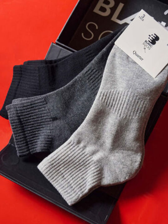 Vtex Socks Κάλτσες Γκρι-Ανθρακί-Μαύρο 3Pack