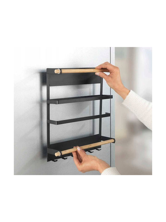Wenko Wooden Paper Towel Holder Black 29.5x6x8cm 59673