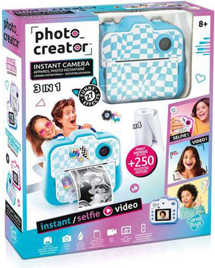 AS Photo Creator Παιδική Φωτογραφική Μηχανή 12MP με Θερμική Εκτύπωση Τιρκουάζ
