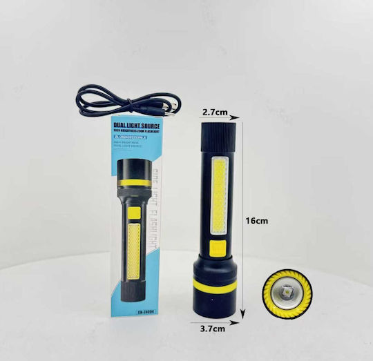 Lumină de lucru și de sit, cu baterie Lanternă LED cu Luminozitate Maximă 440lm Alb