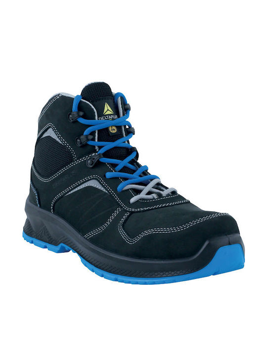 Delta Plus Black Safety Boots S3S with SR Certification