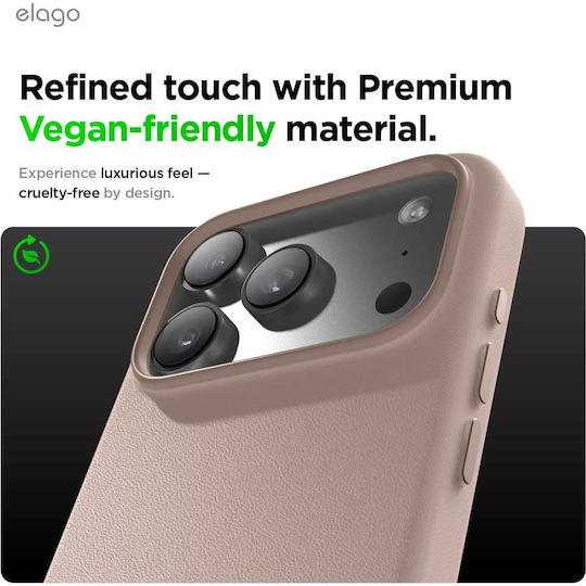 Elago Back Cover Δερμάτινο Ροζ (iPhone 17 Pro Max)