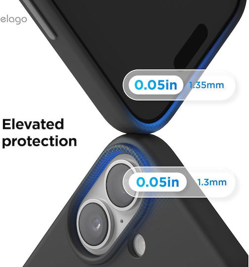 Elago Back Cover Σιλικόνης Μαύρο (iPhone 17)