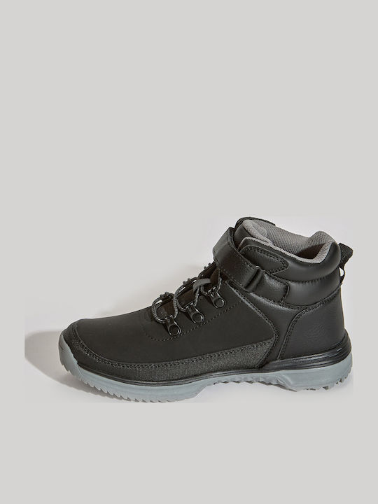 Monsi Kids Boots with Velcro Black