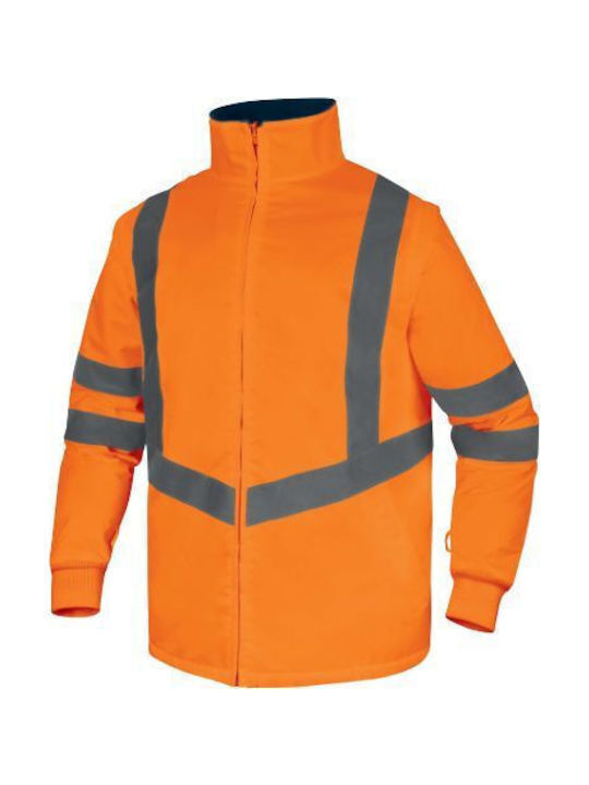 Delta Plus Arbeitsjacke mit abnehmbarer Kapuze Orange