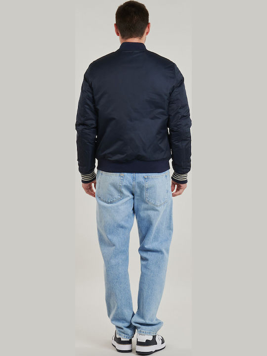 Superdry Varsity Bomber Κολλεγιακό Μπουφάν Μπλε