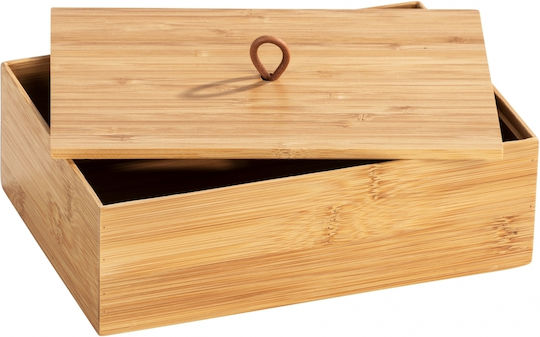 Wenko Hölzernes Aufbewahrungsbox mit Deckel