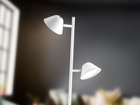 Taros LED Floor Lamp H160xW33cm. with Warm White Light 1800lm White