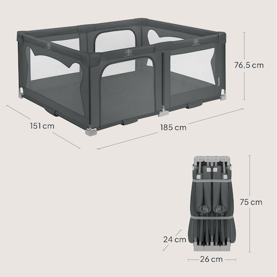 Lionelo Florence Πάρκο Γκρι 180x150cm