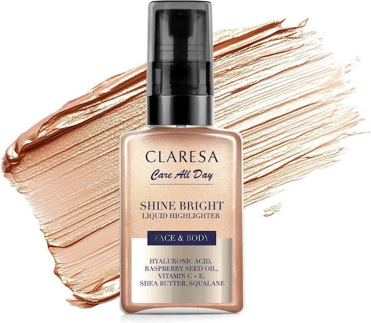 Claresa "shine Bright" Flüssiger Textmarker Gesicht & Körper 50ml Cl-sblh