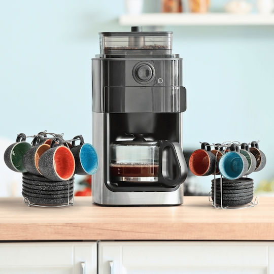 Miamio Set Tassen Espresso Keramik Mehrfarbig 80ml 6Stück