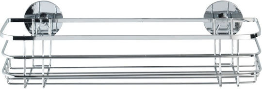 Wenko Wall Mounted Bathroom Shelf Metallic 38x11x11cm Gray