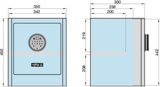 Basi Mysafe Premium Tresor mit digitalem Schloss 90.13.75