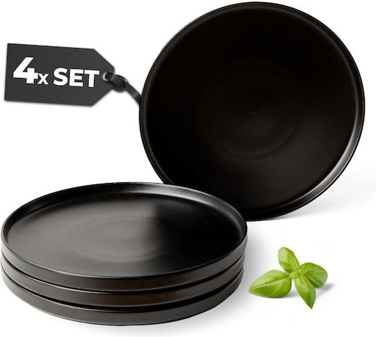 Miamio Negru Ceramică Set de Vase 4buc Miamio Negru Ceramică Set de Vase 4buc