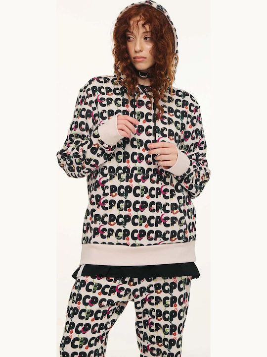 Marni Cropped Women's Sweatshirt Hooded Pink