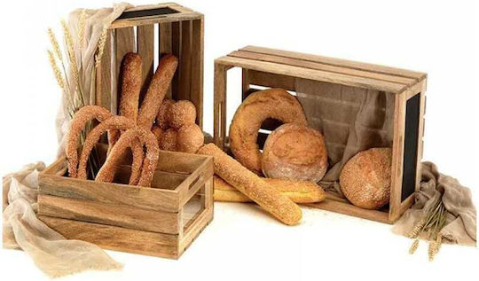 Wooden Buffet Display Stand with Plexi Window and Blackboard Sign 33x49 Twb03-3349