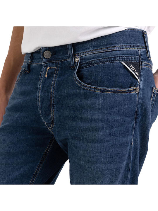 Grover Men's Jeans Pants with Regular Straight Fit Blue