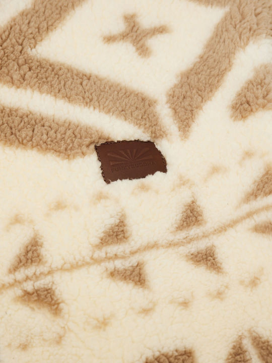 Men's Fleece Hoodie Beige