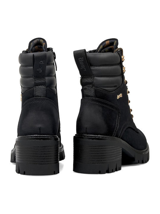 Leather Women's Ankle Boots Black