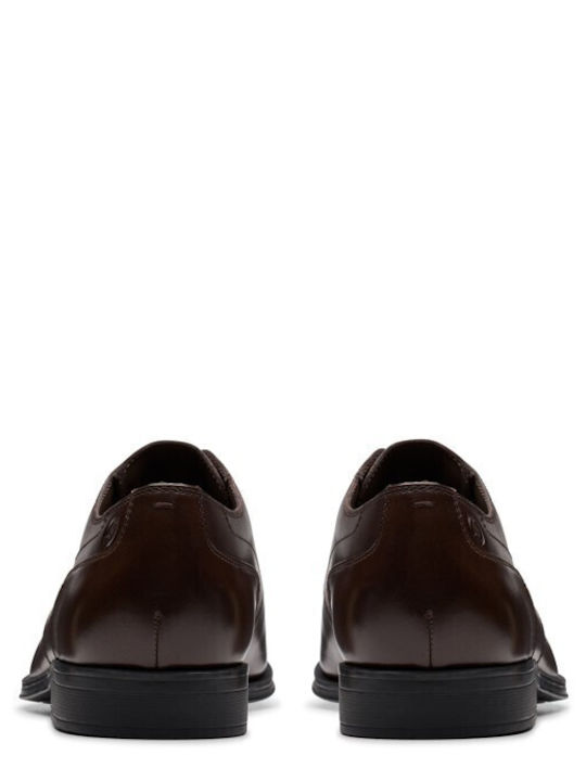 Lace Men's Leather Moccasins Brown