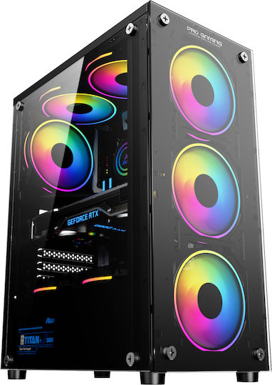 ProGaming Element Desktop PC (i7-9700/32GB DDR4/2TB SSD/Radeon RX 580/W11 Home) Negru