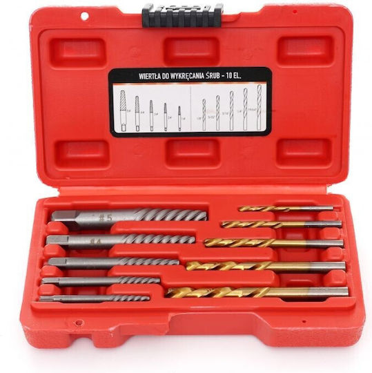 Screw Extractor Set Removing Damaged Screws Kd11790 Kraft&dele