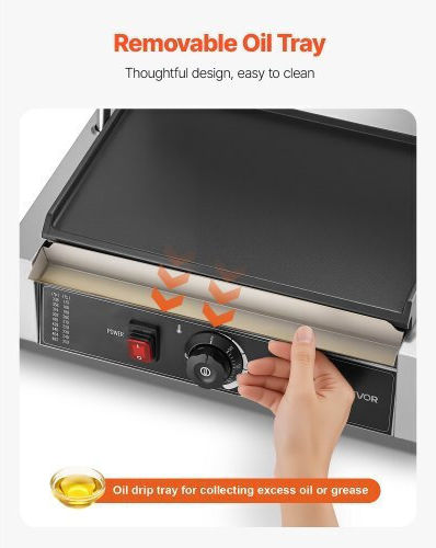 Vevor Electric Commercial Water Grill 2.2kW