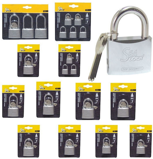 Lalizas Steel Padlock Brass with Key 60mm 1pcs