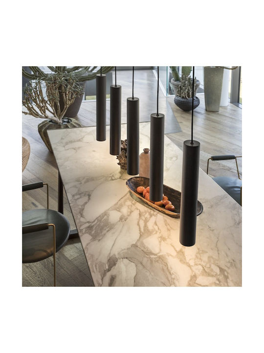 Ideal Lux Look Sp1 Adjustable Pendant Light Silver with Socket GU10 4x4x260cm