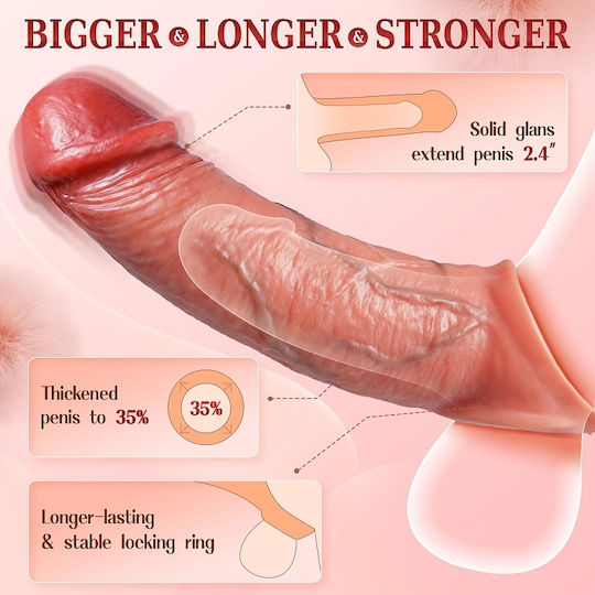 SMD Smd Payton Penis Sleeve Extender & App Vibrator Penis Extension Vibrator  App Via Bluetooth Flesh | Skroutz.mt