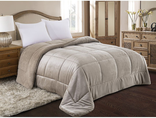 Adam Home Κουβερτοπάπλωμα Υπέρδιπλο 220x240εκ. 805 Taupe
