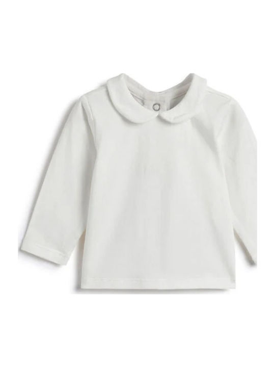 Kinderkleid Langärmelig Samt Set mit Bluse Braun