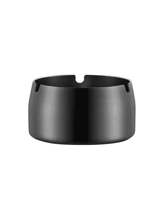 Σταχτοδοχείο Inox 18/10 Μαύρο Gunmetal Αντιανεμικό 9×5.5εκ Σταχτοδοχείο Inox 18/10 Μαύρο Gunmetal Αντιανεμικό 9×5.5εκ