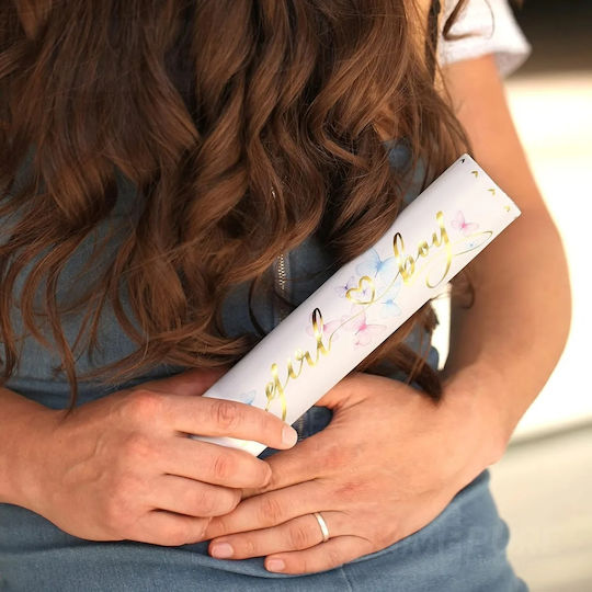 Κανονάκι Gender Reveal Παρτυ με Ροζ Κομφετί 20gr