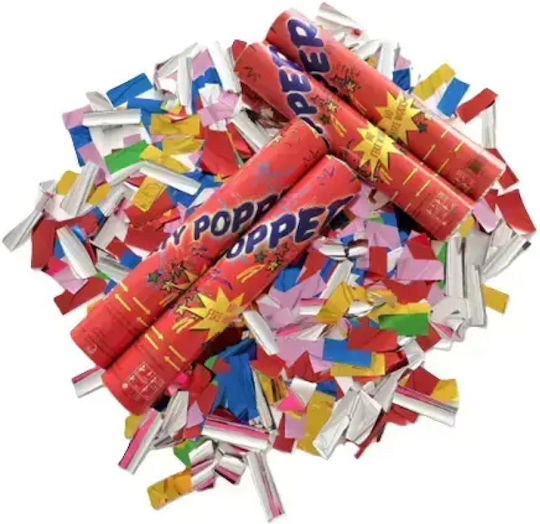 Konfetti Party Popper Mehrfarbig 30gr 3Stück