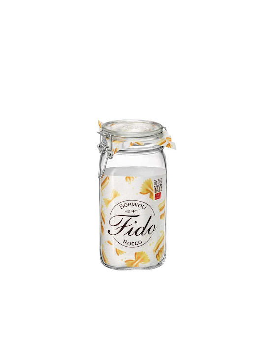Bormioli Rocco Coffee Jar with Airtight Lid Glass Transparent 1500ml 1 Piece