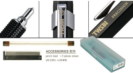 Twsbi Precision Rt Bleistift Schwarz 0,5mm Mechanischer Bleistift