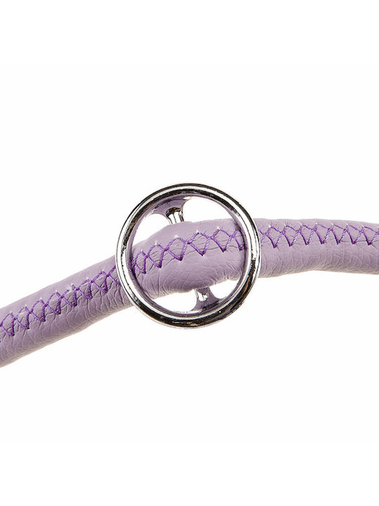 Ferplast Dog Choke Collar Derby Cs10/50 A 50cm B Ø 10mm Purple Eco Leather Lining