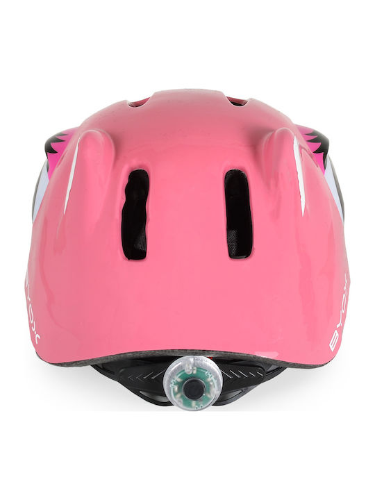 Byox Kids' Helmet for City Bike Pink with LED Light